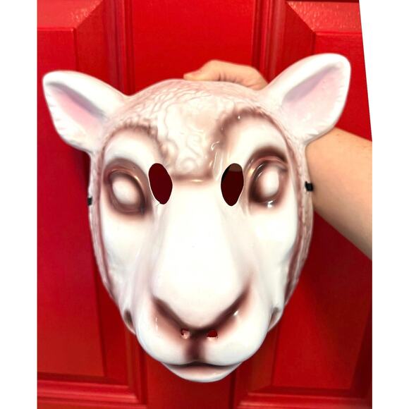 Rare Halloween Cosplay Costume Mask You're Next Your Next Horror Movie Sheep - Picture 1 of 2